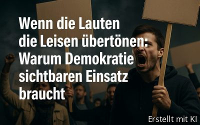 Demokratie nicht den „Lautesten“ überlassen