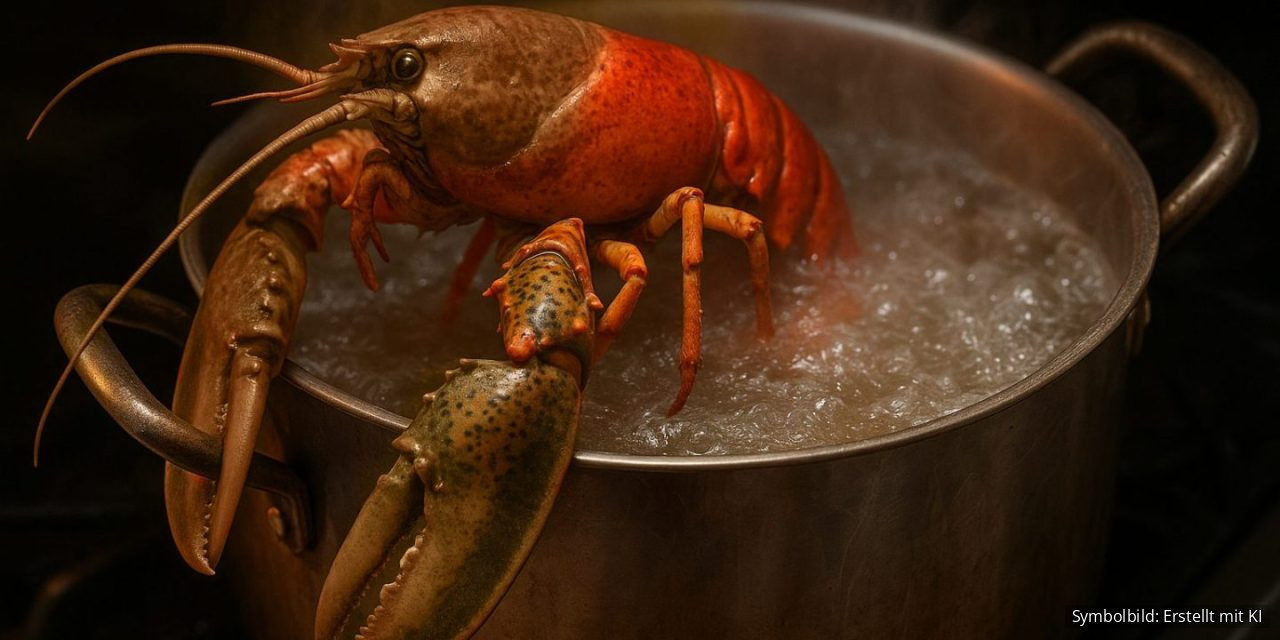 Hummer & Krabben werden lebendig gekocht