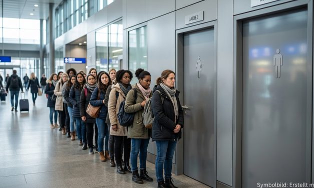 Selbst auf der Toilette werden Männer bevorzugt